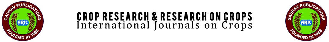 CROP RESEARCH & RESEARCH ON CROPS